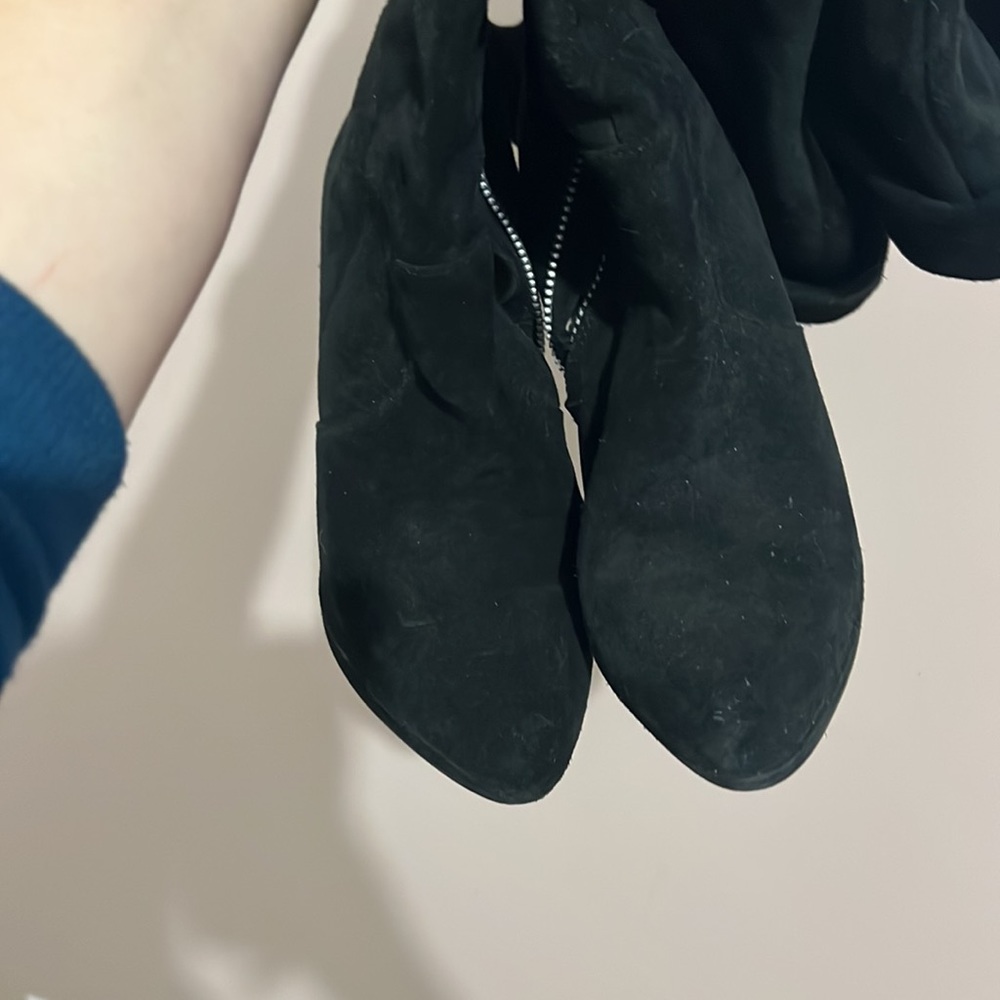 Suede heeled boots - Picture 4 of 6